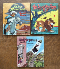 Vintage Whitman Lot 3 Childrens Books Mary Poppins Lone Ranger The Hungry Lion picture