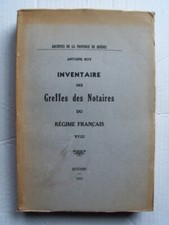 Inventaire Des Greffes Des Notaires Du Regime Francais Vol XVIII Louis Chambalon picture