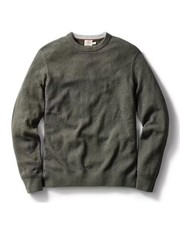 $172 Faherty Brand Jackson Crew Sweater In Forest Grove Green Size Medium picture
