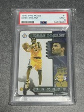 1997 Pro Mags #1 Kobe Bryant Pro Magnets GRADED MINT PSA 9 picture