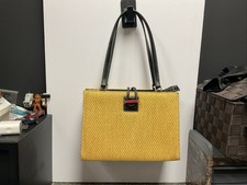 Vintage Woven Handbag With Loop Closure picture