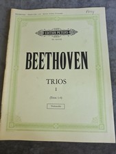 Beethoven Trios I (1-6) Piano Violin Cello Sheet Music Classical Edition Peters picture