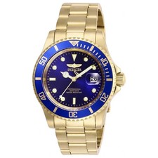 Invicta Pro Diver Blue Dial Gold Stainless 40mm Classic Men’s Dive Watch 26974 picture