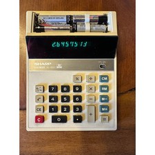 Vintage Sharp EL-8301 Calculator 8 Digit Desktop Made in Japan Working picture