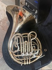 Holton H379 Silver  Double French horn. Made in USA picture