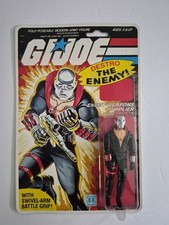 Rare 1983 Hasbro G.I Joe/Cobra Destro (Weapons Supplier) 32 Back Vintage MOC picture