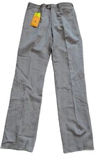Etro Men’s 48 Seersucker Striped Pants Linen Blend picture