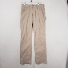 Peter Millar EB66 Performance Five Pocket Core Pant Men's 30x32 Tan Golf Travel picture
