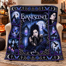 New Evanescence Gothic Blanket Gift For Fans Fleece Blanket FB68 picture