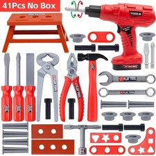 Kids Pretend Tool Set Construction Play Kit Toddler Repair Toys 41 pcs set picture