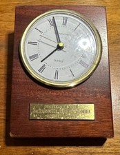 NFL 1985 Jacksonville Beaches, FL Quarterback Club October 7 Hamilton Desk Clock picture