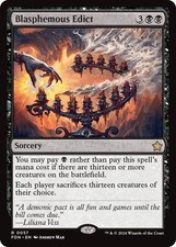 MTG FDN R Blasphemous Edict #57 NM picture