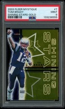 2003 Fleer Mystique #7 Tom Brady Shining Stars Gold /47 PSA 9 Patriots picture
