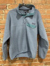 Vintage 1993 Patagonia Synchilla Snap-T Fleece Pullover Blue Teal Men's M 25440 picture