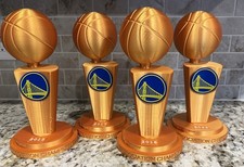 15-17-18-22 Golden State Warriors NBA CHAMPION TROPHY gold Larry O'Brien 10 inch picture