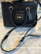 COACH Grace  Black  Cross Body Carryall Handbag picture