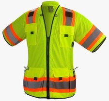 Crew Yellow Reflective High Visibility Class 3 Safety Vest picture