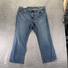 Vintage Gap 1969 Jeans Mens 42x30 Blue Cotton Denim Straight Leg Workwear Faded picture