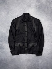 Emporio Armani Linen Leather Vintage Y2K Utility Field Napoleon Avantgard Jacket picture
