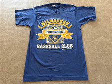 Vintage 1988 Milwaukee Brewers Velva Sheen T Shirt Men's Medium picture