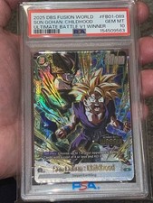 2025 DBS Fusion World FB01-089 Son Gohan:Childhood Ultimate Battle Winner PSA 10 picture