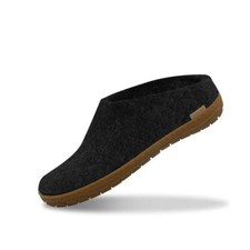 Glerups Womens Charcoal Slipper Honey Rubber Sole (EU 38) picture