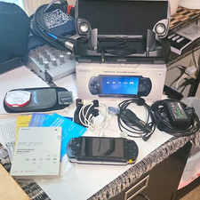 Vintage CIB Sony PSP-1001 K Value Pack Tested Minty W/NYKO PSP Theater *READ picture