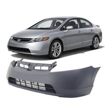 2007-2008 Honda Civic Sedan Si Primed Front Bumper Cover HO1000259 04711SNXA90ZZ picture