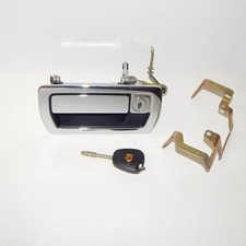 OEM 1993-1996 JAGUAR XJS Outside Driver Side Door Handle with Key Left Chrome picture