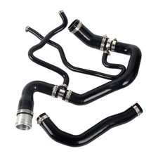 Silicone Upper & Lower Coolant Hose Kit Black For 2011-2016 GM 6.6L Duramax picture