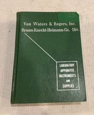 Van Waters & Roger’s, Inc. Laboratory Apparatus Instruments and Supplies Book picture