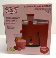 Bella So Yummy Mini Juicer Red Open Box Complete Fruit Vegetable Juice Maker picture