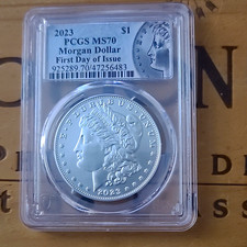 2023 $1 Morgan Dollar PCGS MS70 First Day of Issue Commemorative picture