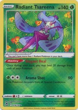 Radiant Tsareena - 016/195 Ultra Rare Silver Tempest NM Pokemon TCG picture