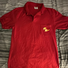 Vintage Stedman by Hanes Men's Red Polo Shirt S (34-36) Short Sleeve picture
