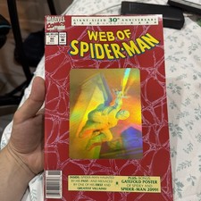 Web of Spider-Man  Giant-Sized Anniversary Special Holographic cover. picture