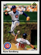 Ryne Sandberg 1990 Upper Deck #324 Chicago Cubs picture
