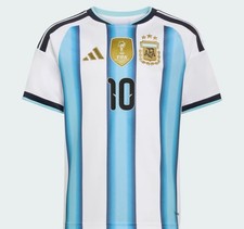 Argentina Adidas Home 2026 Kids Size Medium And XLarge, KA8115 (Lionel Messi 10) picture