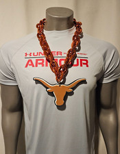 New NCAA Texas Longhorns Fan Chain Necklace Foam  picture