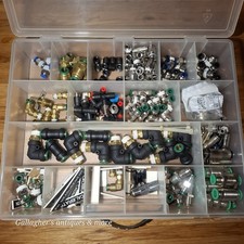 Industrial Pneumatic Fitting Lot Parker Prestolok SMC Bulkheads NOS Surplus Kit picture