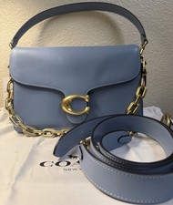 Coach Blue Bell Chain Tabby HTF And Limited picture
