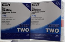 Rugby Clear Nicotine Patch Step 2 14mg 28 Patches 2 Boxes of 14  Exp. 07/2027+ picture