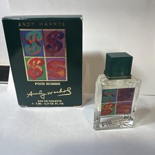 Vintage Andy Warhol Pour Homme Mini Splash 5ml/.17oz Mens Cologne Deadstock picture