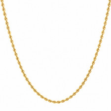 Italian 1/200 14k Yellow Gold Rope Chain Cadena Necklace Men Women 2 1/2mm 20 in picture