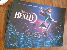 Disney Hexed orginal A3 poster,  activity flipside. Orginal fresh from cinema  picture