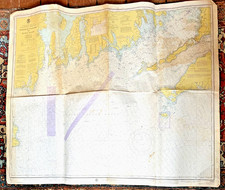 Vintage 1976 MARTHA'S VINEYARD to BLOCK ISLAND 13218 Nautical Map - 35½