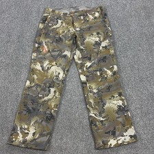 Sitka Dakota Pants Mens 40 Waterfowl Timber Camo Fleece Lined Optifade Hunting picture
