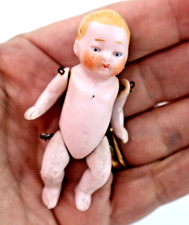 Antique all bisque Candy Baby Doll Hertwig Germany miniature 2.5