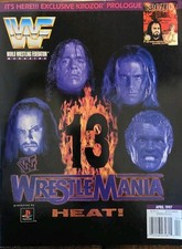 WWF Magazine April 1997 Undertaker, Bret Hart, Shawn Michaels, Sid *Has Poster*C picture