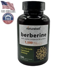 NatureBell berberine Supplement 1500mg Per Serving 240 Veggie Capsules picture